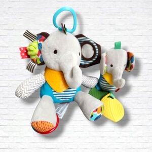 Skip Hop Elephant Infant Baby Take Along Sensory Soft Toys Age 0+ M x 2